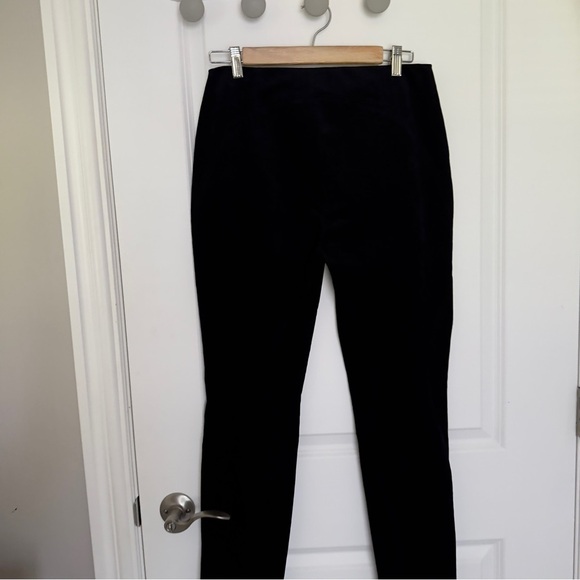 T BY ALEXANDER WANG stretch velveteen leggings black size 8 - Picture 3 of 10